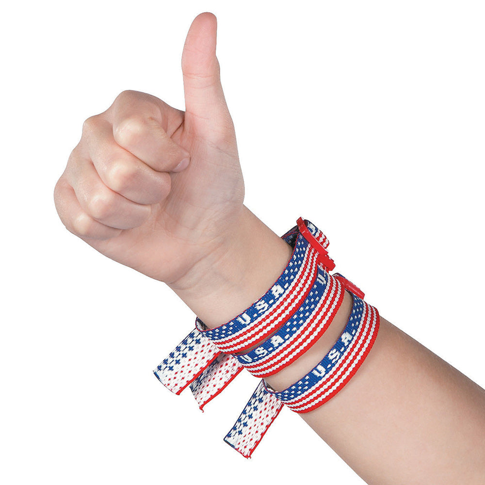 Nylon Ÿ??USAŸ?� Woven Friendship Bracelets (DZ)