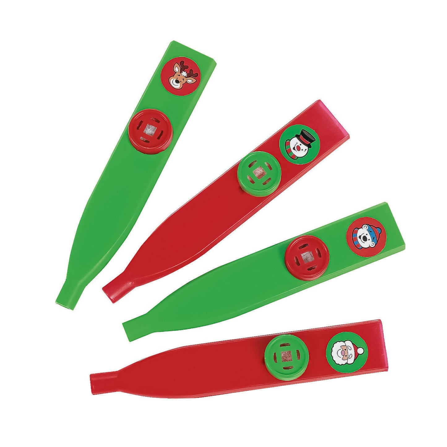 Plastic Holiday Kazoos 4.5" (24 PACK)