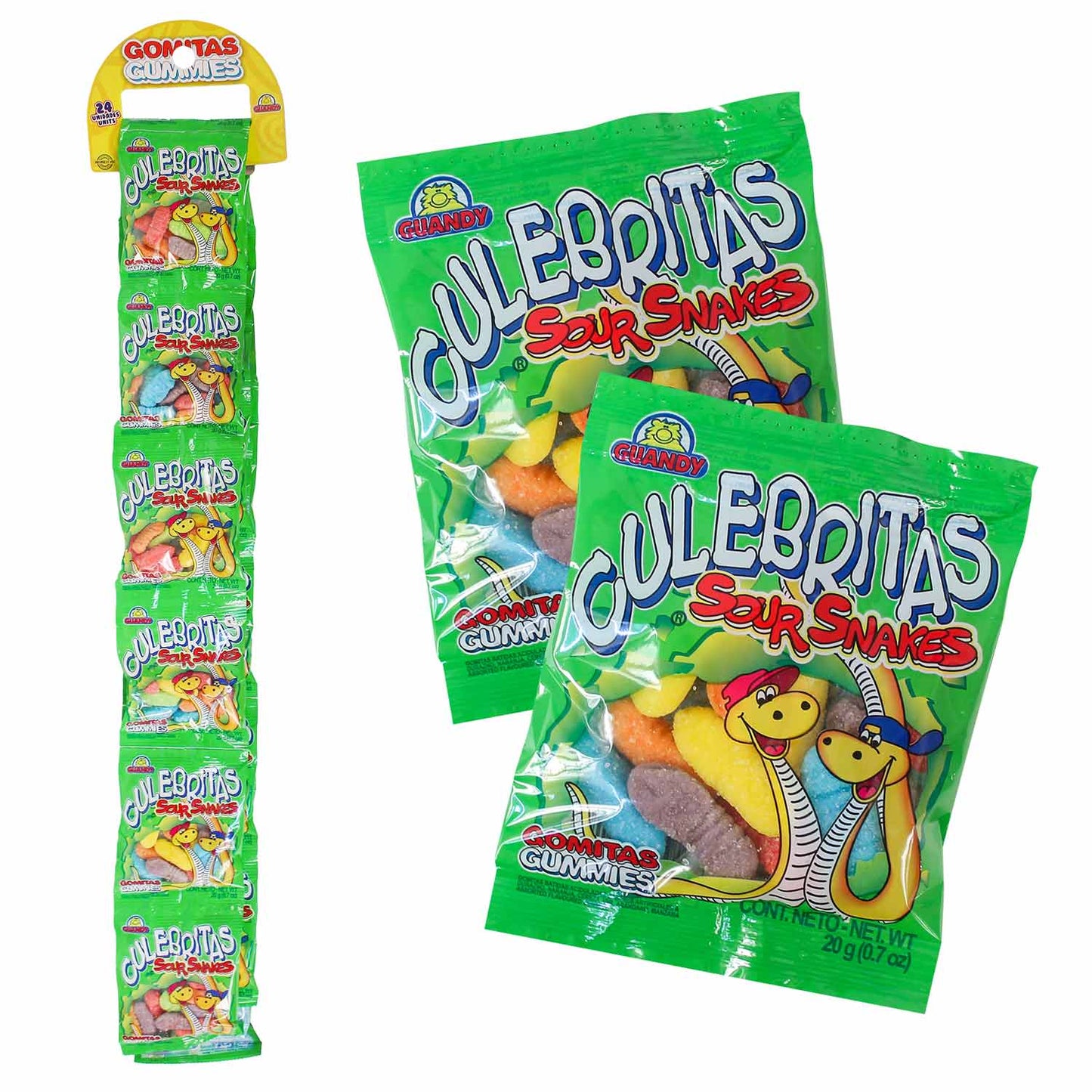 Mini Sour Snakes Gummies 24 Pack