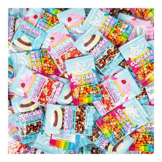 Cupcake Coated Popping Candy Bulk Bag 250 Count