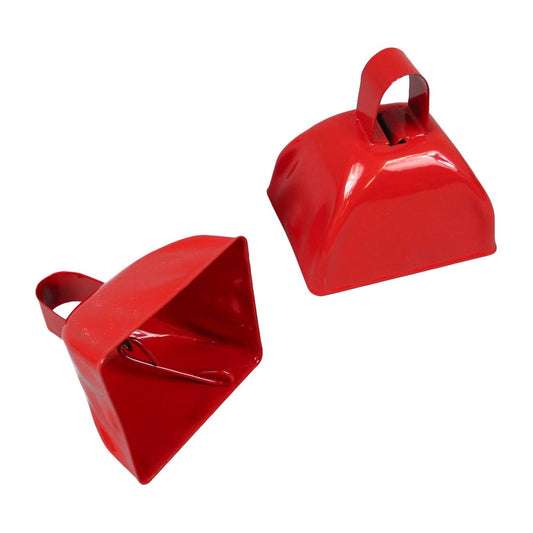 Metal Cowbell 3" Red (DZ)