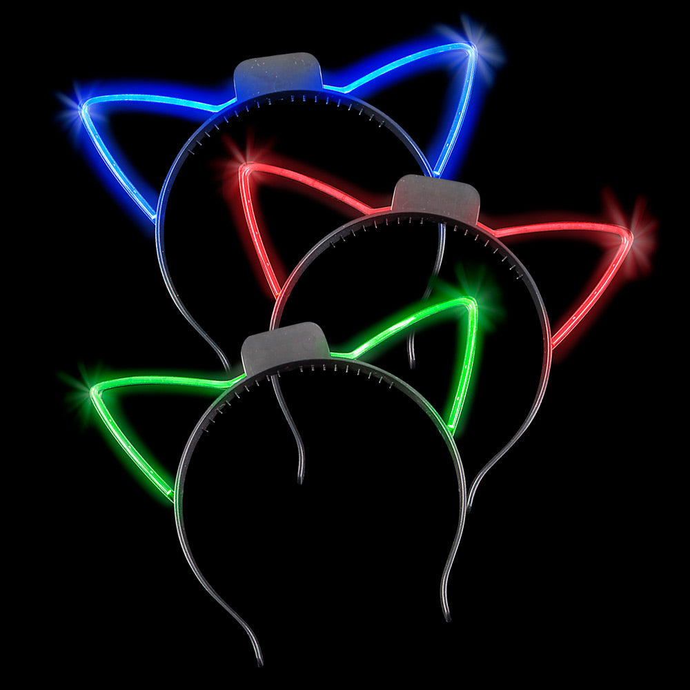 Light Up Cat Ears Headband (DZ)