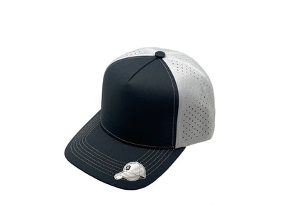 Laser Performance Perforated 5 Panel Cap - Adjustable Curved Bill