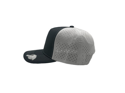 Laser Performance Perforated 5 Panel Cap - Adjustable Curved Bill