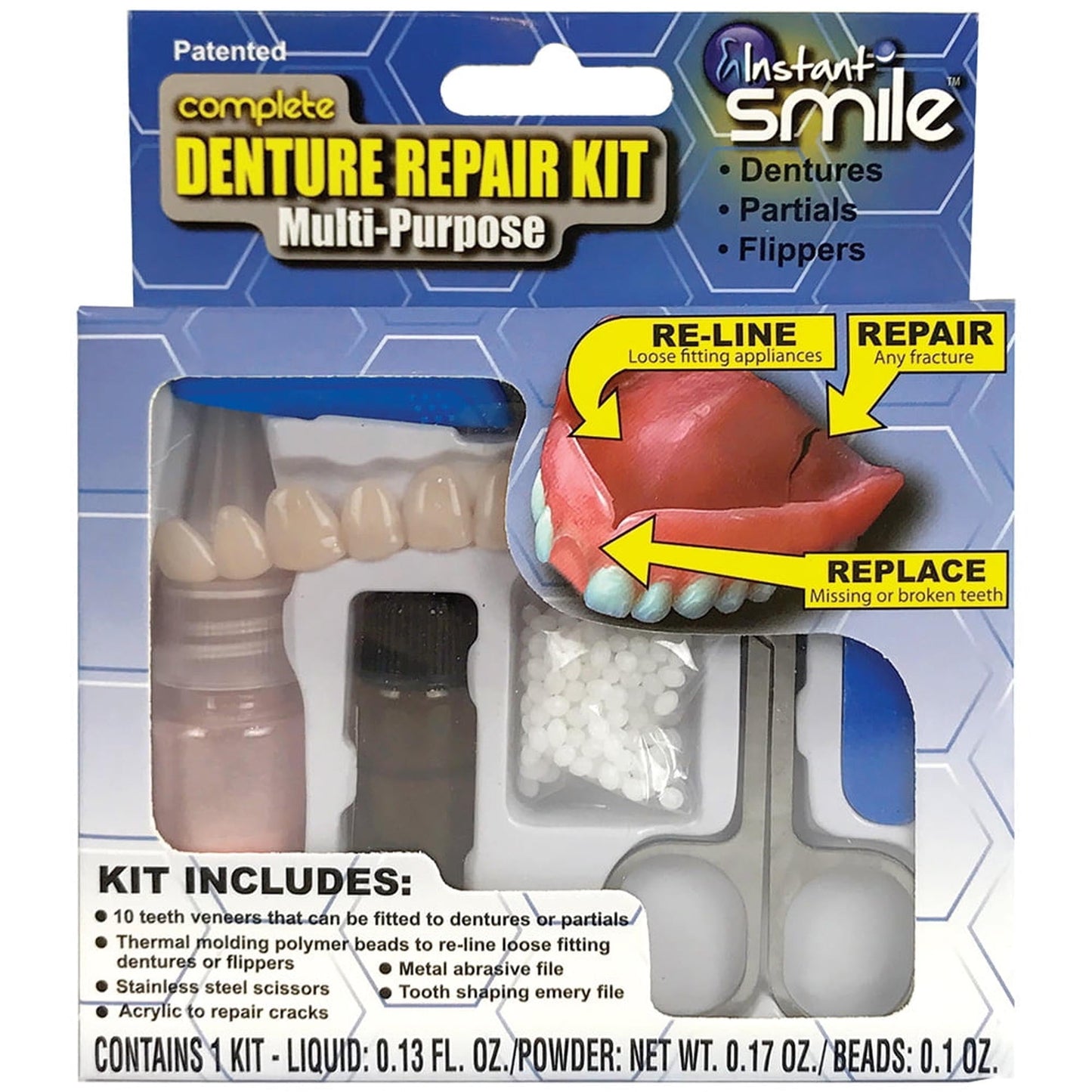 Complete Denture Repair & Reline Teeth Kit - NoveltiesMart.com Wholesale