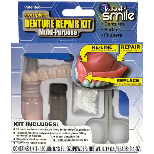 Complete Denture Repair & Reline Teeth Kit - NoveltiesMart.com Wholesale