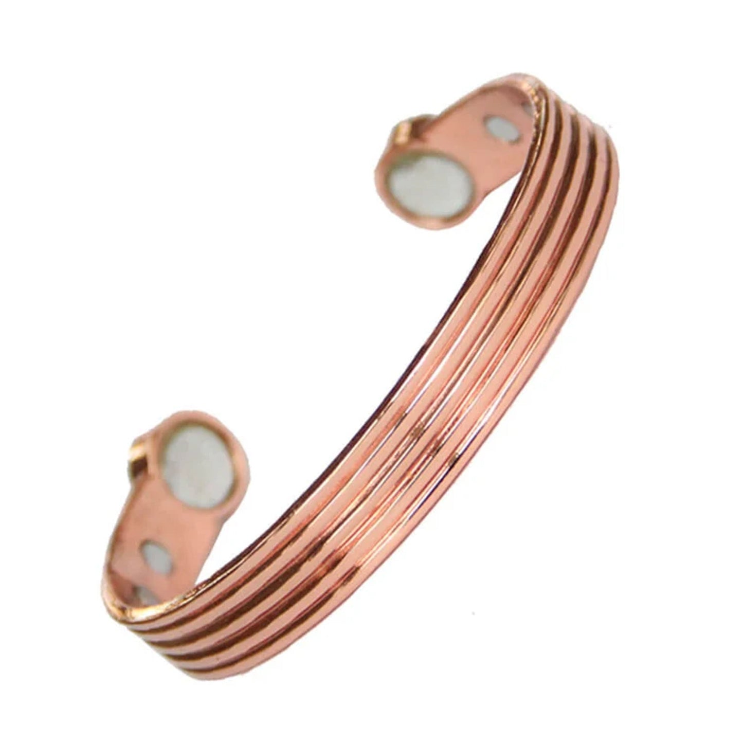 Textured Copper Cuff Bracelet with Magnets - NoveltiesMart.com Wholesale