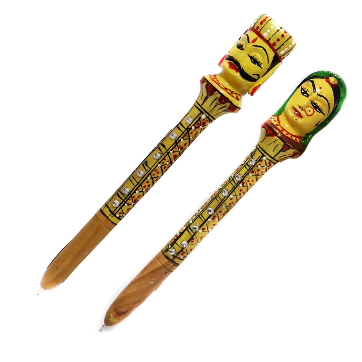 Couple Wooden Pen Set - 7 Inches