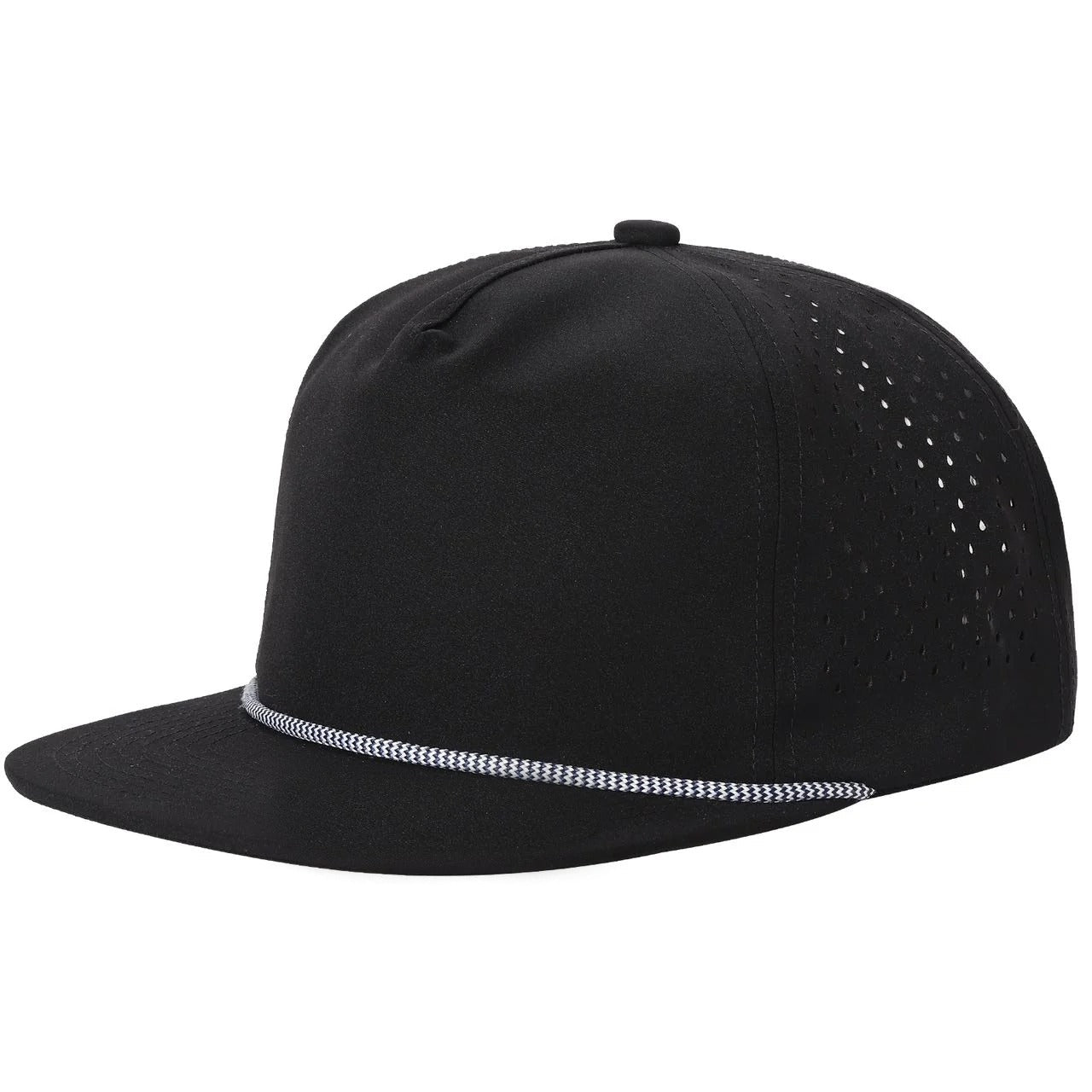 Rope Laser Performance Perforated 5-Panel Cap-Noeltiesmart.com