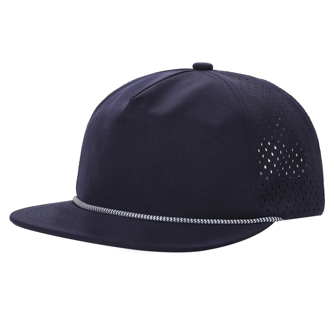 Rope Laser Performance Perforated 5-Panel Cap-Noeltiesmart.com