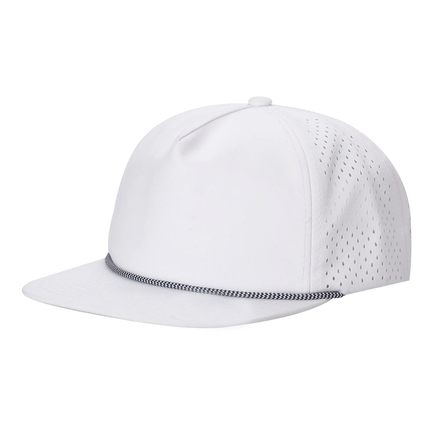 Rope Laser Performance Perforated 5-Panel Cap-Noeltiesmart.com