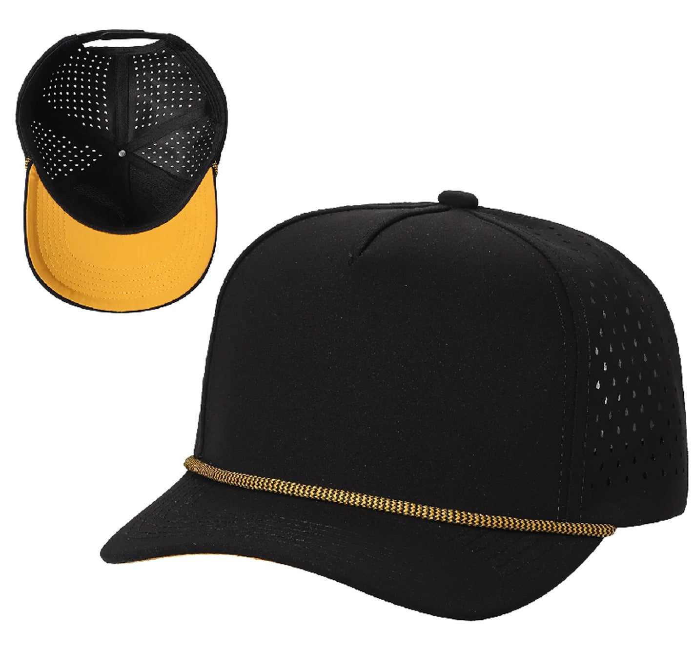 5 Panel Hydro Cap Waterproof Rope Snapback – Adjustable & Stylish-Noveltiesmart.com