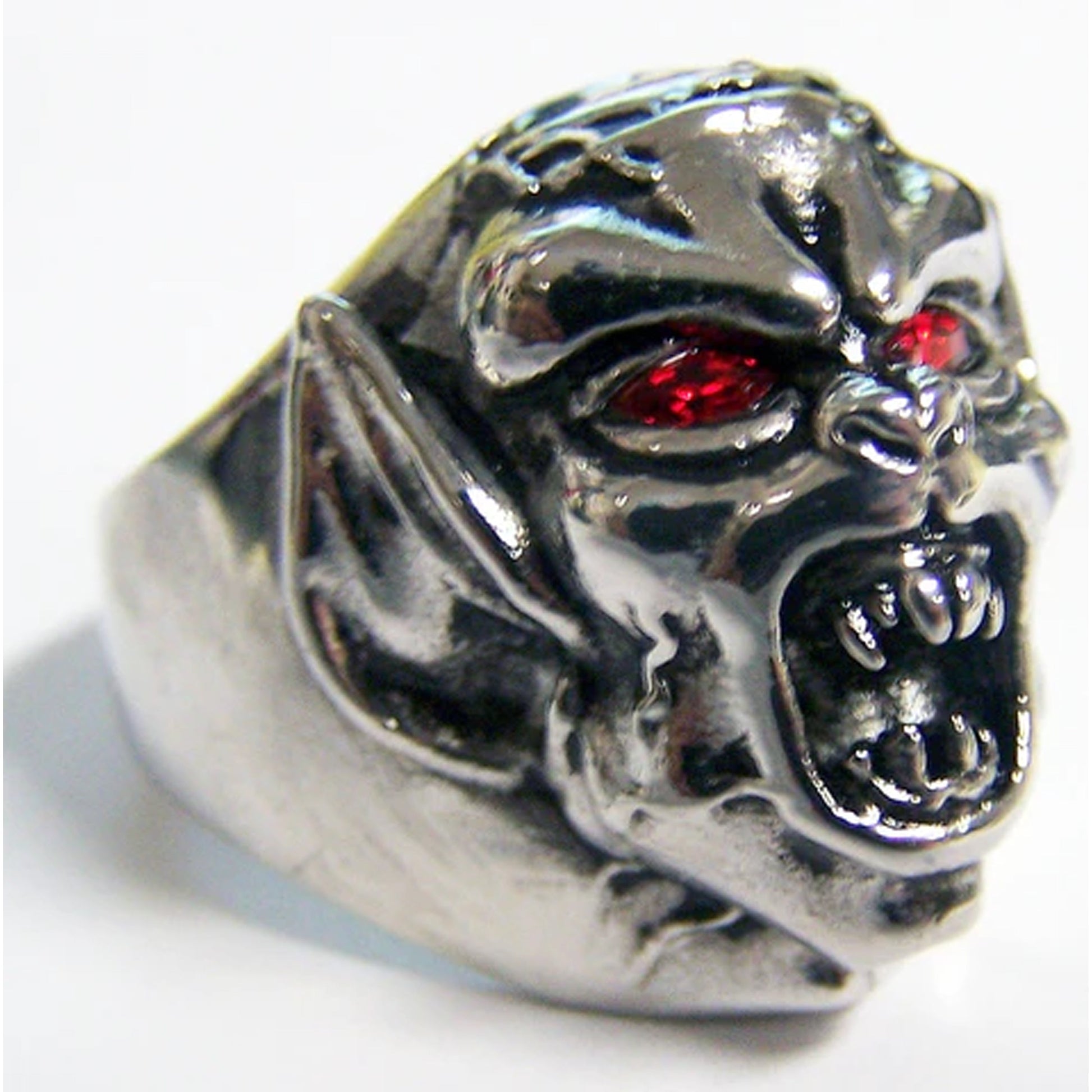 Monster Crystal Eyes Stainless Steel Biker Ring NoveltiesMart Wholesale - NoveltiesMart.com Wholesale