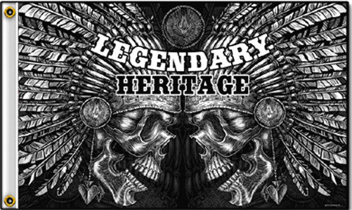 Deluxe Legendary Heritage Biker 3x5 Flag – High-Quality Polyester, Fully Licensed, Durable Outdoor Banner