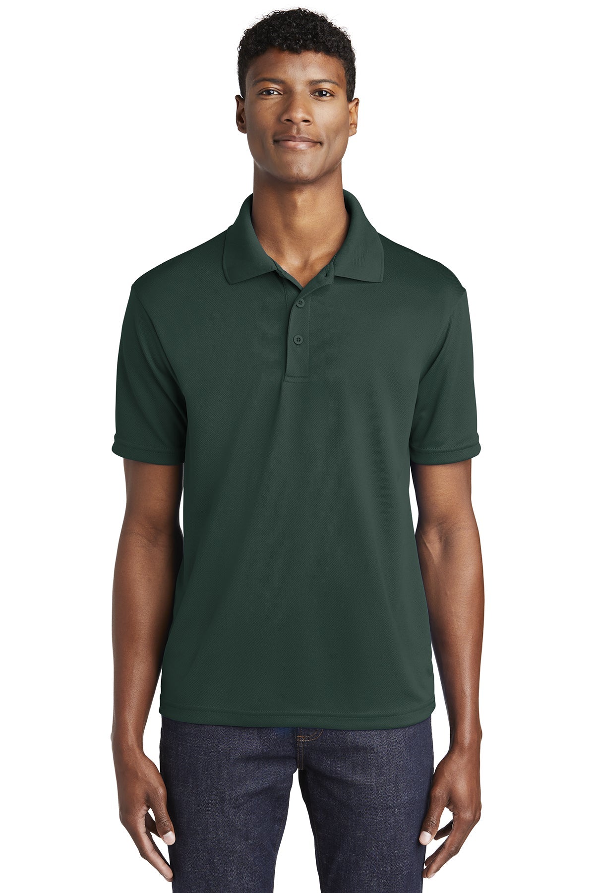 Unisex Performance 100% Polyester Polo – Breathable, Moisture-Wicking with PosiCharge Technology