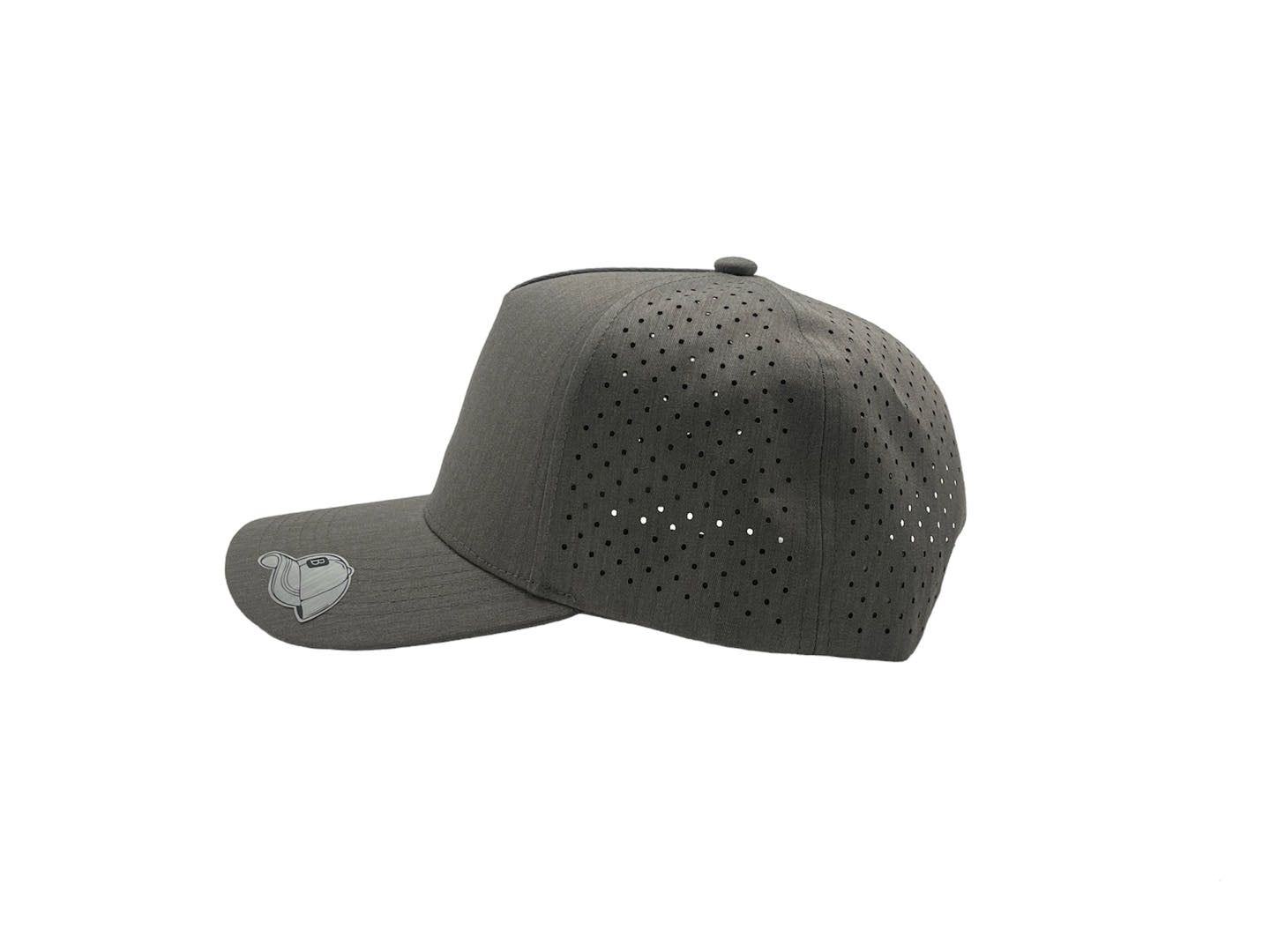 Laser Performance Perforated 5 Panel Cap - Adjustable Curved Bill