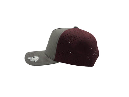 Laser Performance Perforated 5 Panel Cap - Adjustable Curved Bill