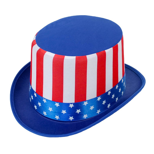 Patriotic American Flag Top Hat