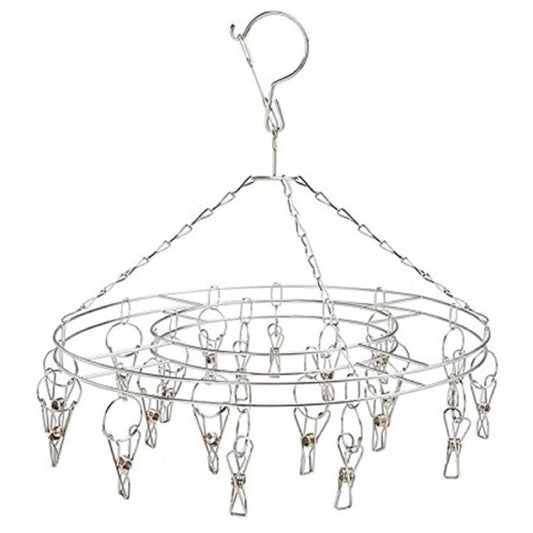 Round Flag / Hat Display Hanging 16 PC Clip Rack