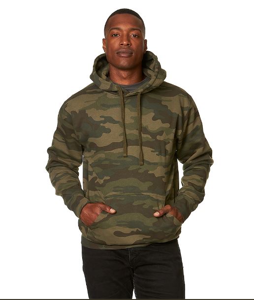 "SmartBlanks Adult Premium Camo Hoodie - Stylish Heavyweight Fleece Pullover"