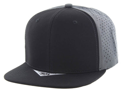 K301DP Kamel 6-Panel Flat Bill Hydro Snapback Cap-Noveltiesmart.com