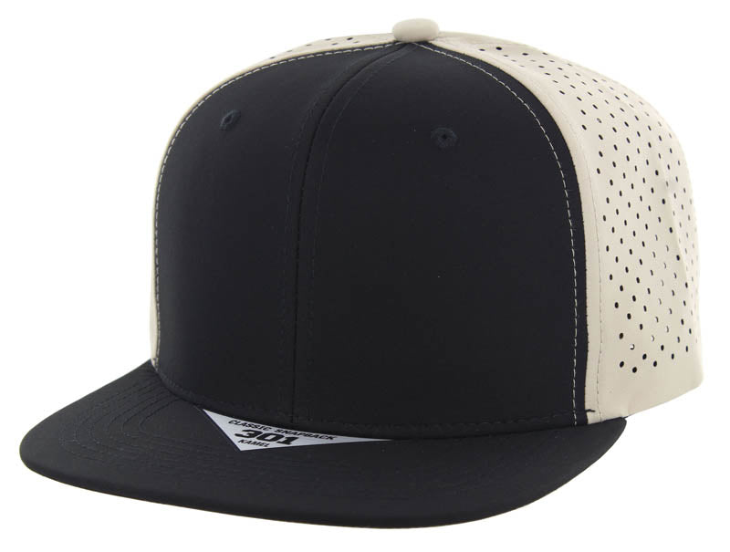 K301DP Kamel 6-Panel Flat Bill Hydro Snapback Cap-Noveltiesmart.com