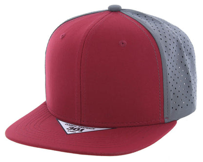 K301DP Kamel 6-Panel Flat Bill Hydro Snapback Cap-Noveltiesmart.com