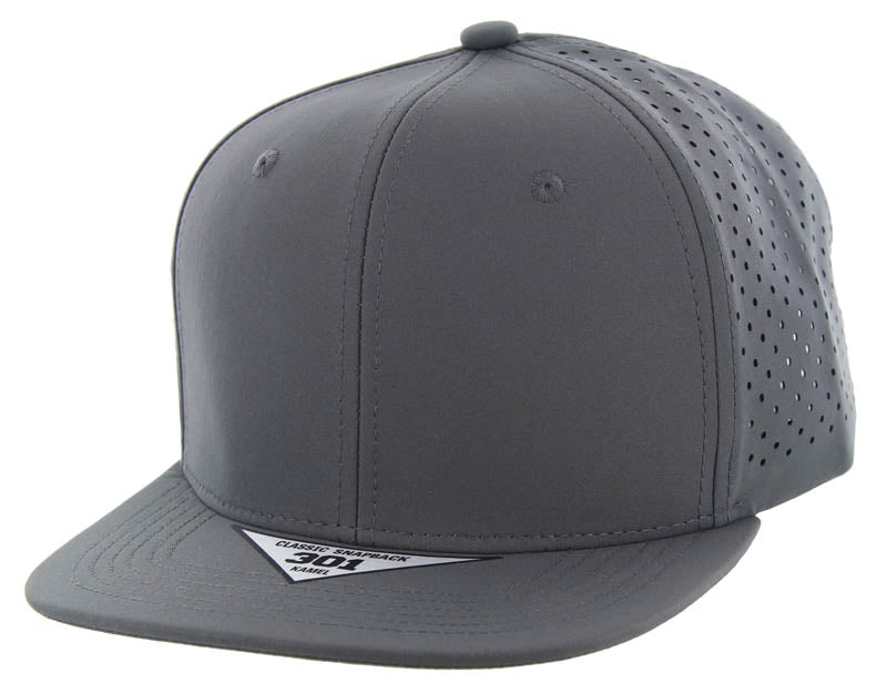 K301DP Kamel 6-Panel Flat Bill Hydro Snapback Cap-Noveltiesmart.com