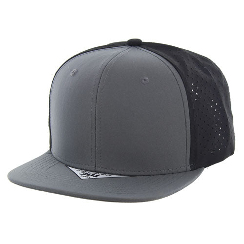 K301DP Kamel 6-Panel Flat Bill Hydro Snapback Cap-Noveltiesmart.com