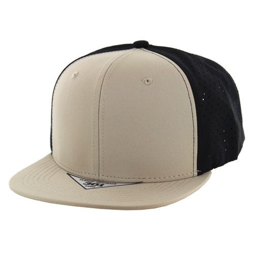 K301DP Kamel 6-Panel Flat Bill Hydro Snapback Cap-Noveltiesmart.com