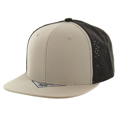 K301DP Kamel 6-Panel Flat Bill Hydro Snapback Cap-Noveltiesmart.com