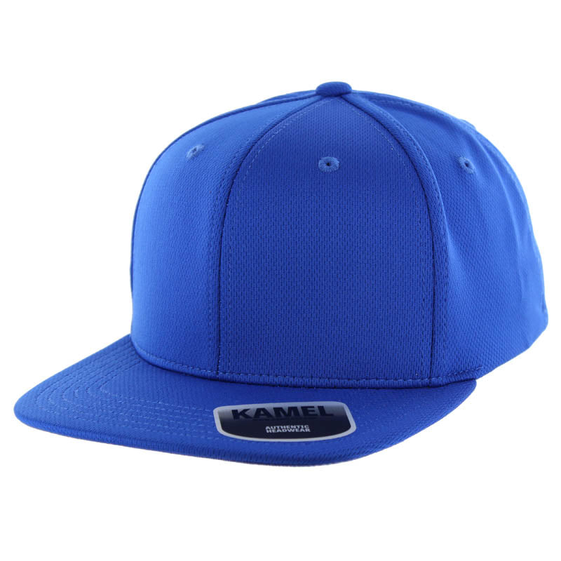 Kamel Premium Flex Poly Knit Stretch Cap – High Profile, Flat Visor.