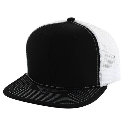 Kamel 301 – 6 Panel Trucker Snapback Cap with Seamless Front Panel