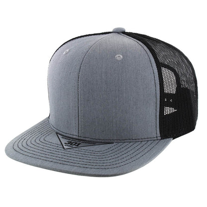 Kamel 301 – 6 Panel Trucker Snapback Cap with Seamless Front Panel