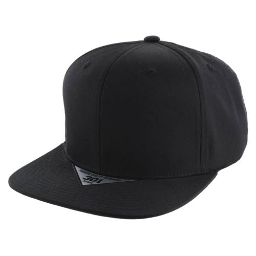 K301 Solid 6-Panel Structured Snapback Cap-Noveltiesmart.com