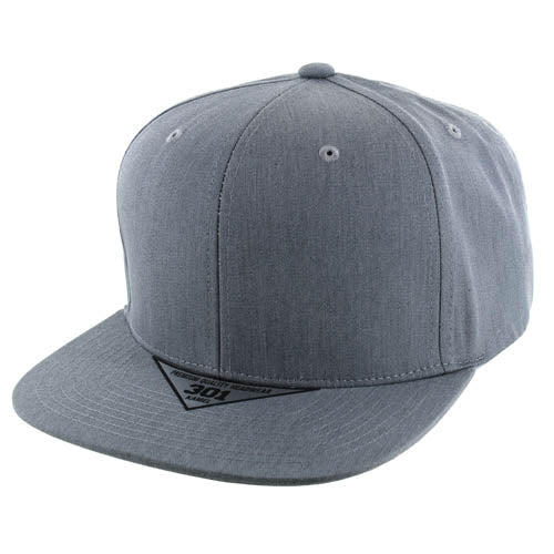 K301 Solid 6-Panel Structured Snapback Cap-Noveltiesmart.com