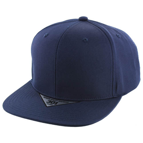 K301 Solid 6-Panel Structured Snapback Cap-Noveltiesmart.com