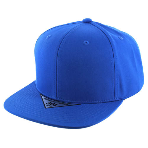 K301 Solid 6-Panel Structured Snapback Cap-Noveltiesmart.com