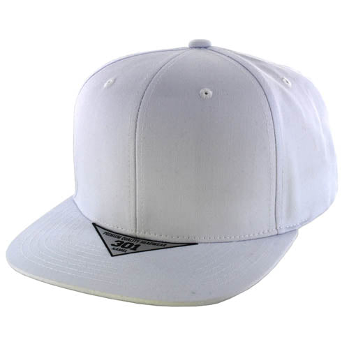 K301 Solid 6-Panel Structured Snapback Cap-Noveltiesmart.com