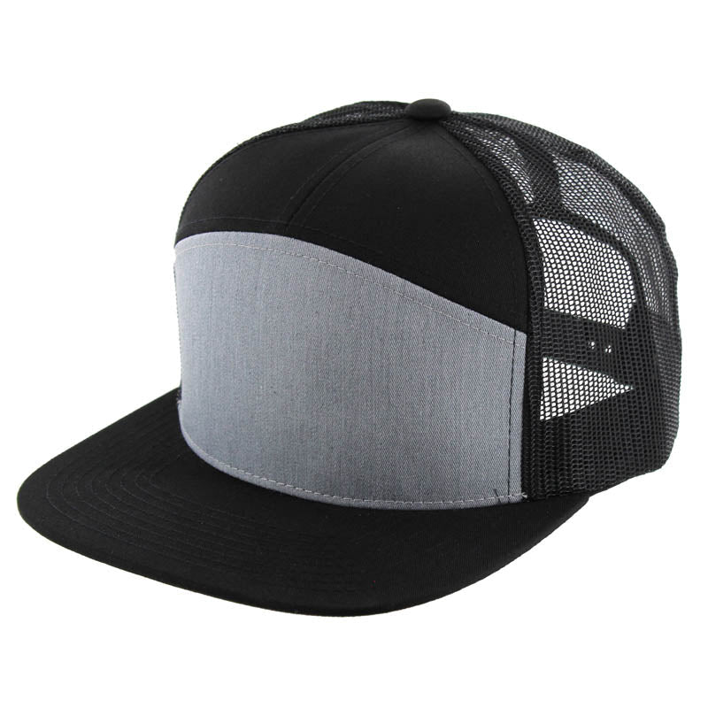 Kamel 707 7-Panel Flat Adjustable Snapback Mesh Trucker Cap-Noveltiesmart.com