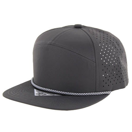 Kamel 7 Panel Mid-Structured Rope Water Resistant 707 Snapback Trucker Cap