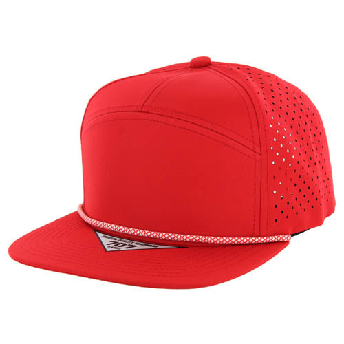 Kamel 7 Panel Mid-Structured Rope Water Resistant 707 Snapback Trucker Cap