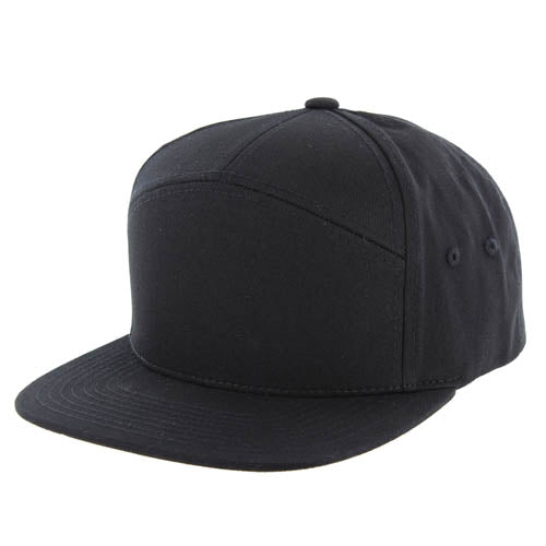 Kamel 707 7-Panel Flat Adjustable Snapback Solid Trucker Cap-Noveltiesmart.com