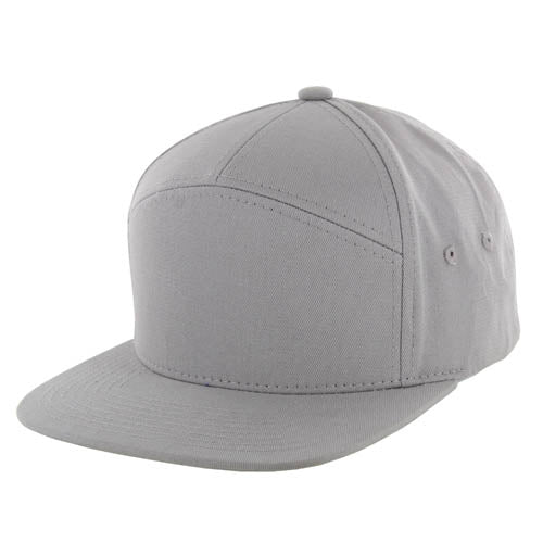 Kamel 707 7-Panel Flat Adjustable Snapback Solid Trucker Cap-Noveltiesmart.com