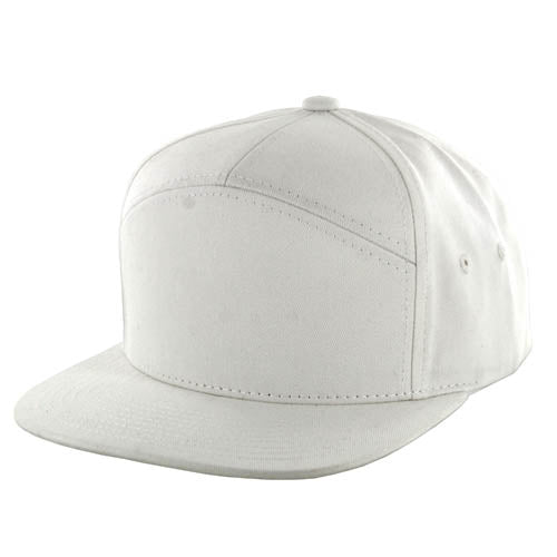 Kamel 707 7-Panel Flat Adjustable Snapback Solid Trucker Cap-Noveltiesmart.com