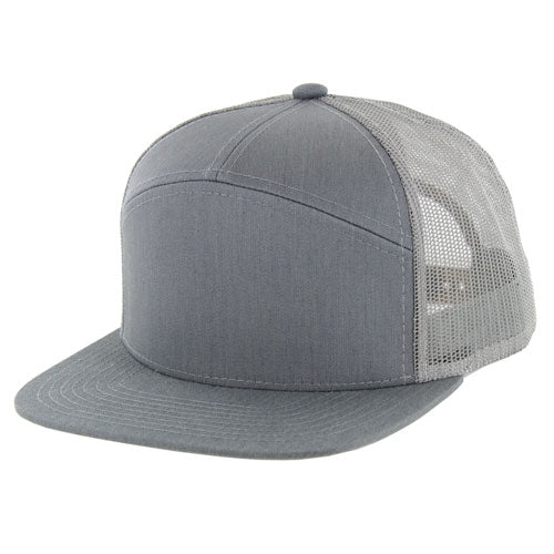 Kamel 707 7-Panel Flat Adjustable Snapback Mesh Trucker Cap-Noveltiesmart.com