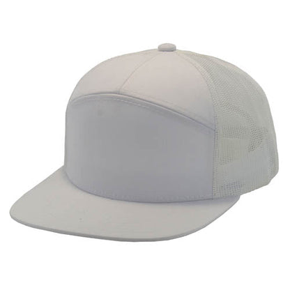 Kamel 707 7-Panel Flat Adjustable Snapback Mesh Trucker Cap-Noveltiesmart.com