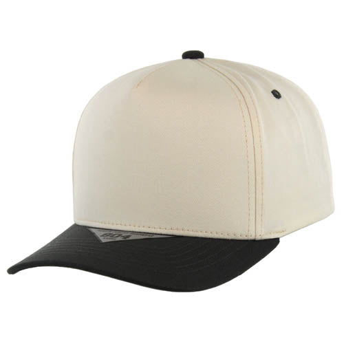 Kamel 804 5 Panel High Crown Slight Curve Trucker Snapback Cap