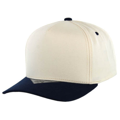 Kamel 804 5 Panel High Crown Slight Curve Trucker Snapback Cap