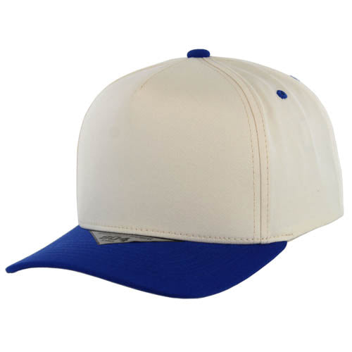 Kamel 804 5 Panel High Crown Slight Curve Trucker Snapback Cap